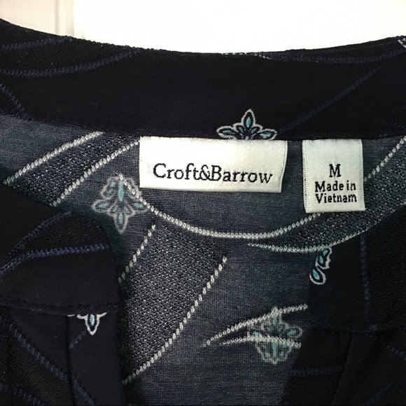 Women's Croft & Barrow Pleated Top Size M - Picture 3 of 7